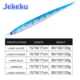 JEKEKU señuelo cuchara jigging de metal para lubina - imagen 5