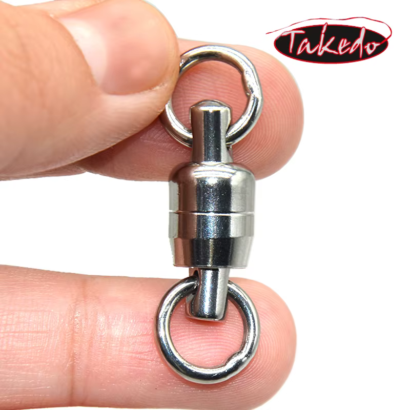 TAKEDO Giratorio Doble Rodamiento Acero Inoxidable 304 – 5.5mm para pesca - imagen 3