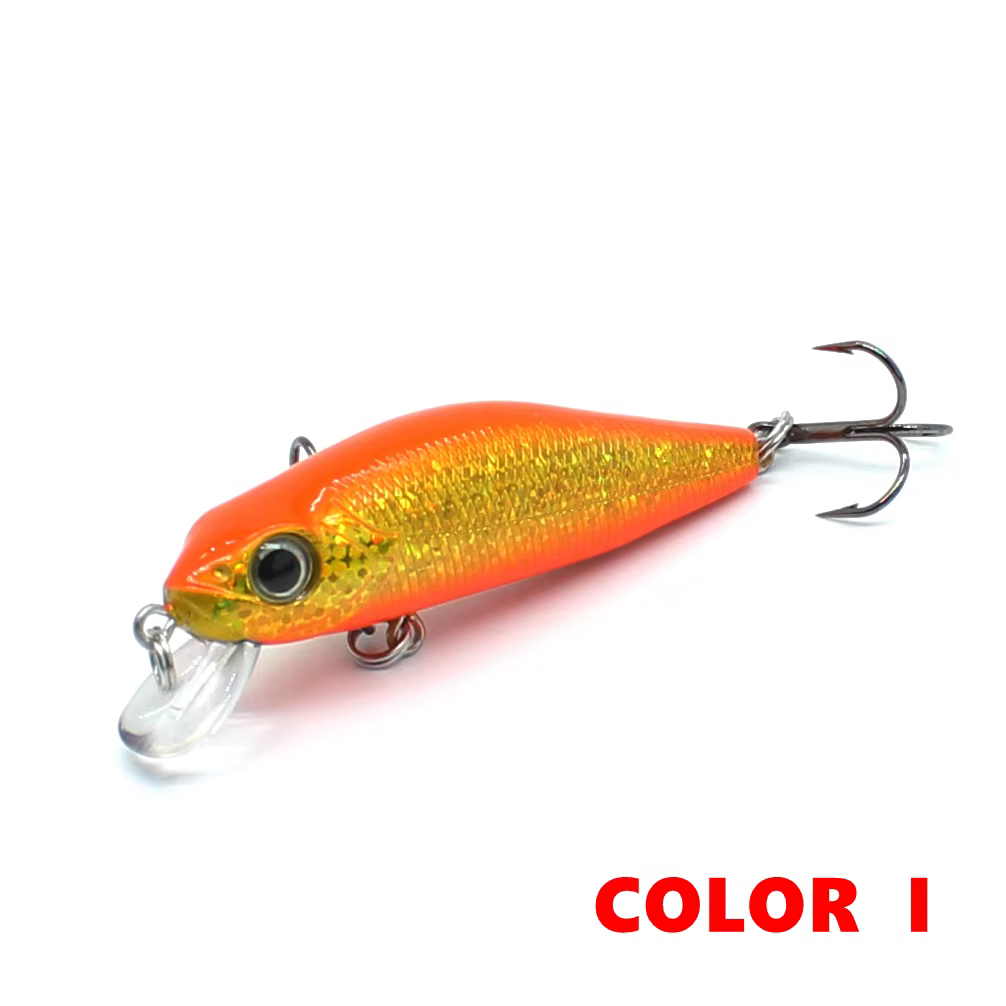 Wobbler Minnow sinking - 5,5g anzuelos VMC afilados - imagen 5