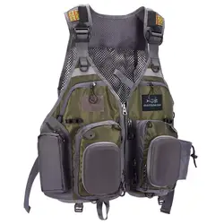 Bassdash Chaleco de Pesca con Correa Ajustable para Mosca y Lubina