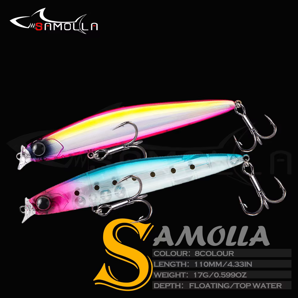 Señuelo Minnow de superficie 110mm 17g - Isca artificial para carpa