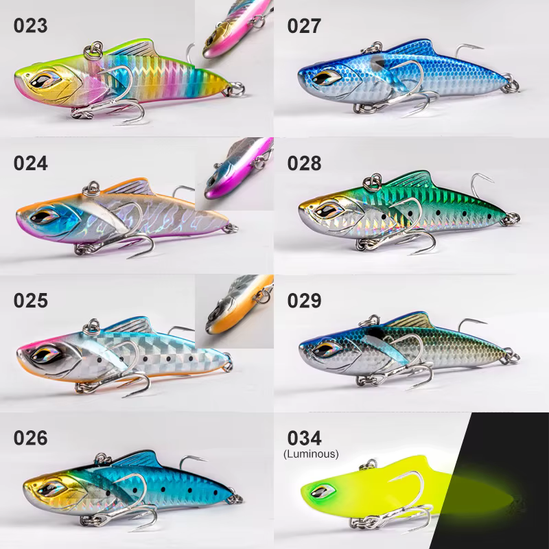 Noeby Señuelos con Hoja Vibratoria y Crankbait Sin Labios