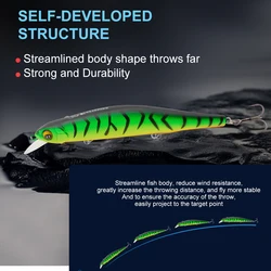 ESFISHING Jerkbait magnetico - Senuelo duro para buceo 0,8-1,2 m