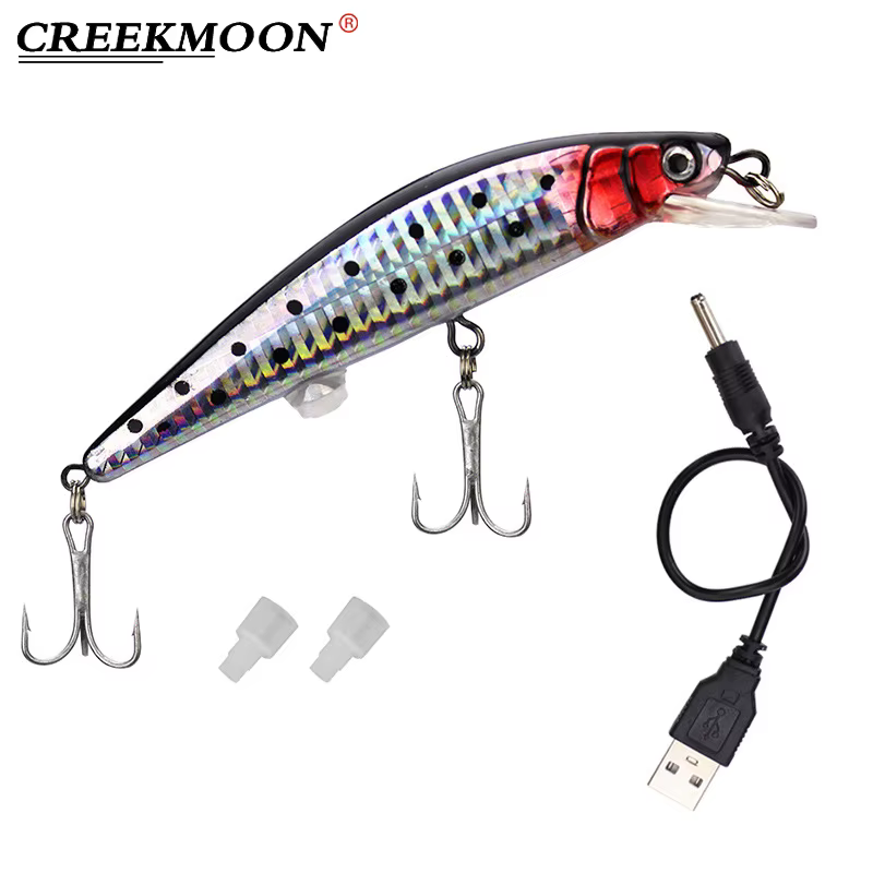 Vibrador de Pesca LED USB Recargable – Cebo Artificial para Invierno - imagen 2