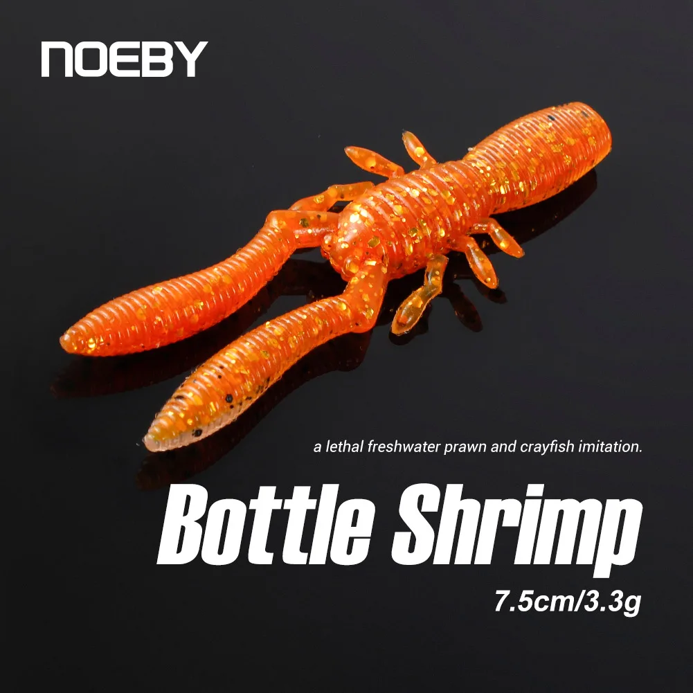 NOEBY Señuelo Silicona Camarón - Cebo Lubina Agua Salada y Dulce