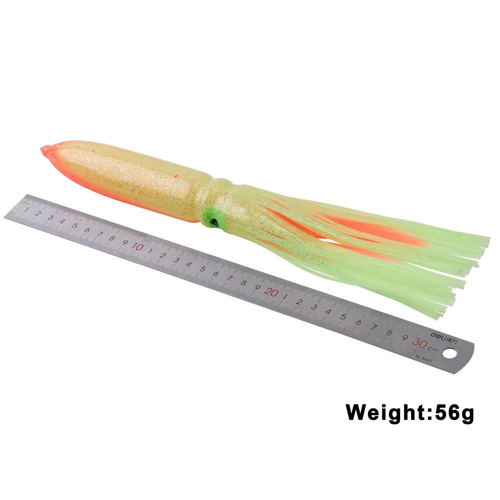 Señuelo Falda de Calamar 30cm 56g – Silicona Trolling Jigging - imagen 3