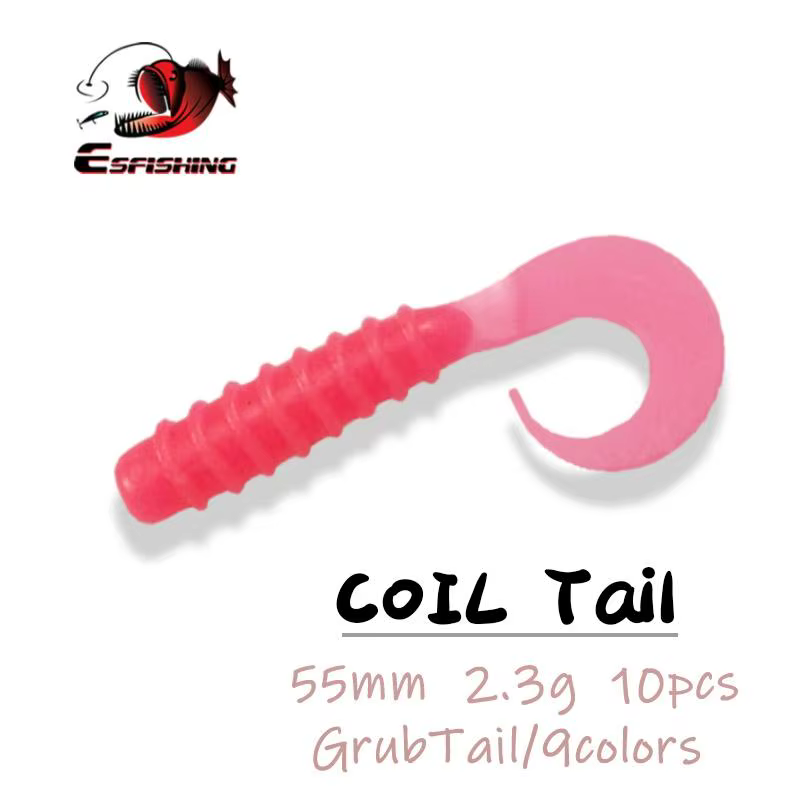 ESFISHING Vinilo blando Grub para carpa - Cola simple - imagen 3