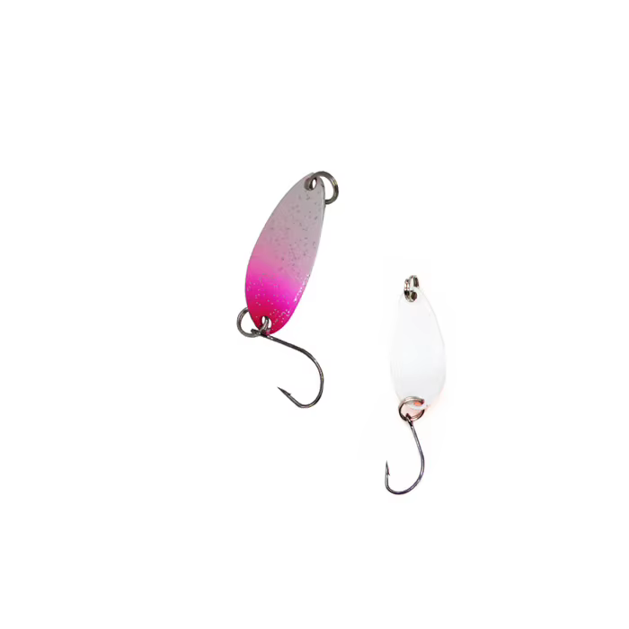 Señuelo cuchara bicolor para pesca de trucha - colores brillantes - imagen 4
