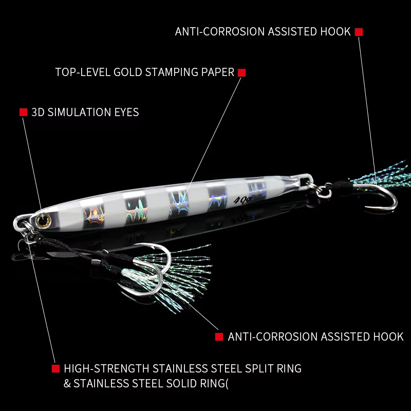 ALLBLUE Cuchara Jigging Metal – Modelo Largo - imagen 2