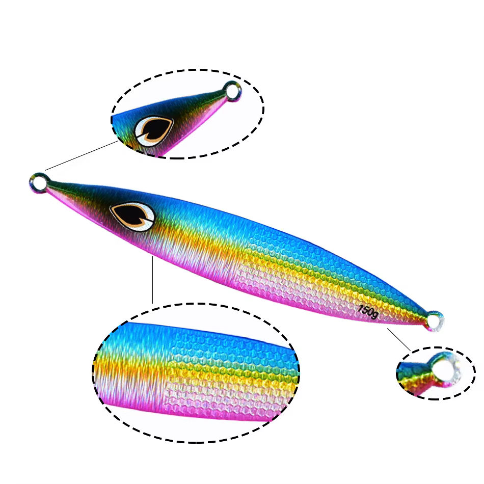 Señuelo Jig Luminoso Vertical para Pesca de Fondo en Agua Salada - imagen 3