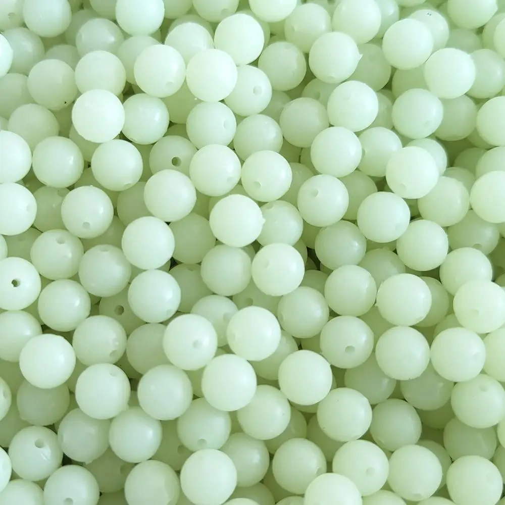 Cuentas redondas de plástico para pesca de carpa brillo - imagen 3