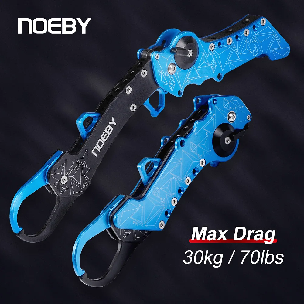 Noeby Agarrador de pesca plegable aluminio con anillo - imagen 5