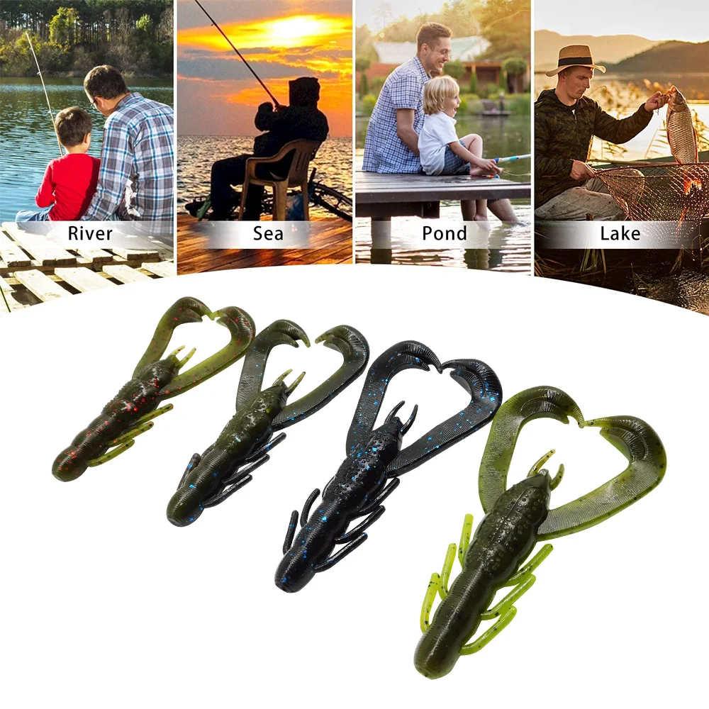 Señuelo de silicona ESFISHING Wild Craw – Cebo lubina y perca - imagen 4