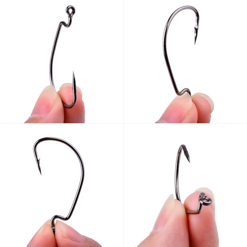 Anzuelo Offset 8/0 Manivela Especial para Vinilos de Pesca - imagen 4