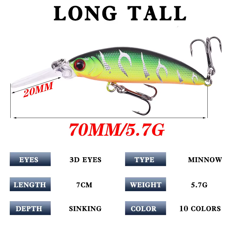 Mini Wobblers Biónicos – Señuelos de pesca mixtos - imagen 5