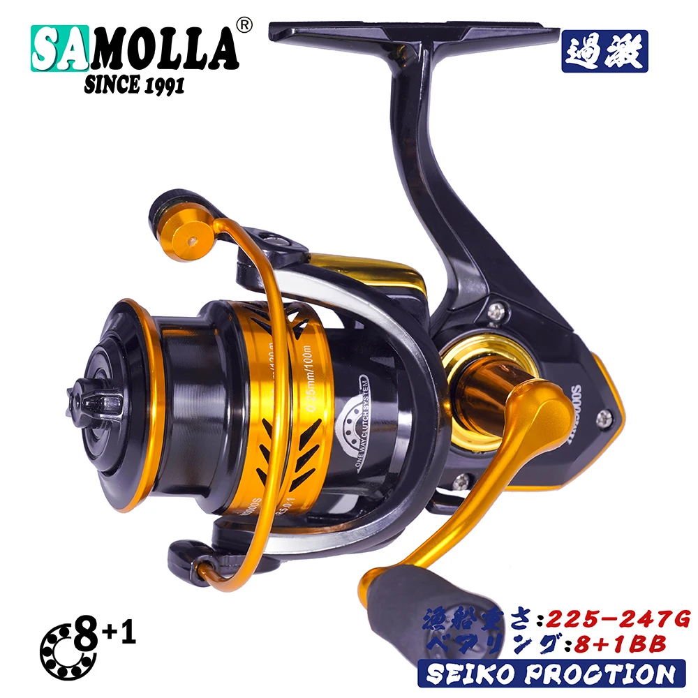 Carrete Spinning Superligero 6KG Alta Velocidad 5.0:1 - imagen 2