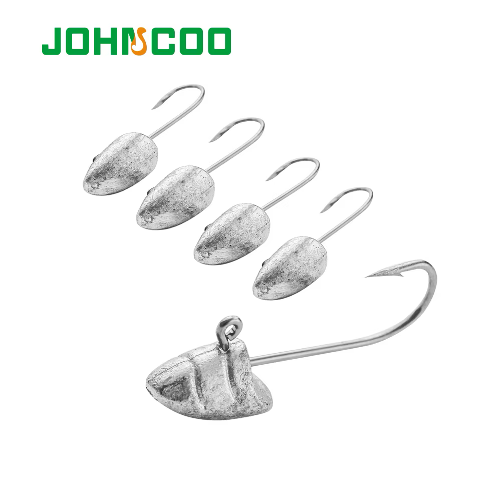 JOHNCOO anzuelos jig head con púas para vinilo - imagen 5