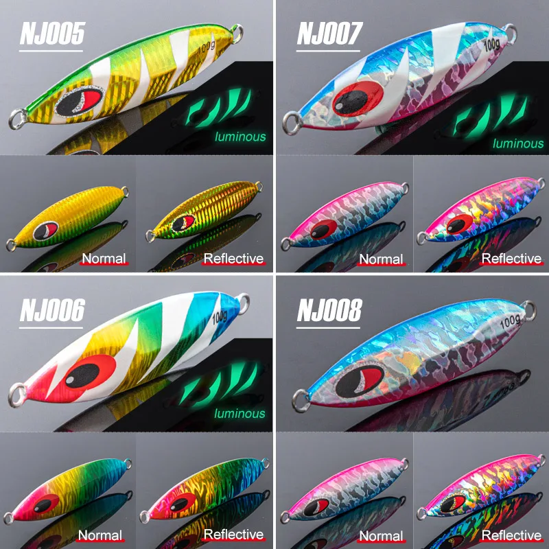 Noeby Jig Head Metal Luminoso – Slow Jigging en aguas profundas - imagen 4