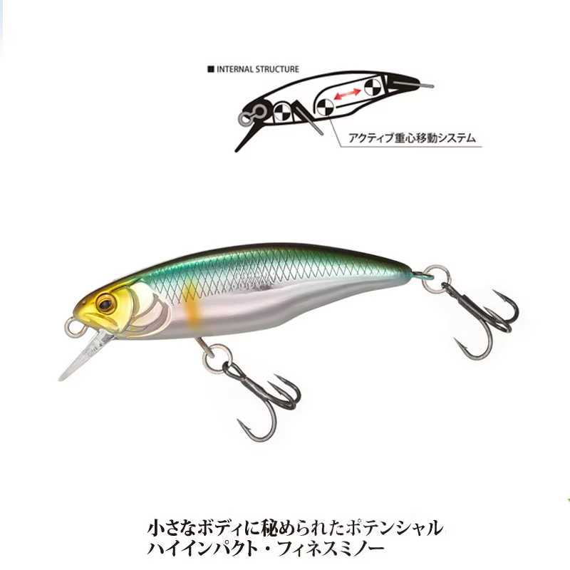 Minnow japonés 52mm sumergible - Señuelo para lucio - imagen 2