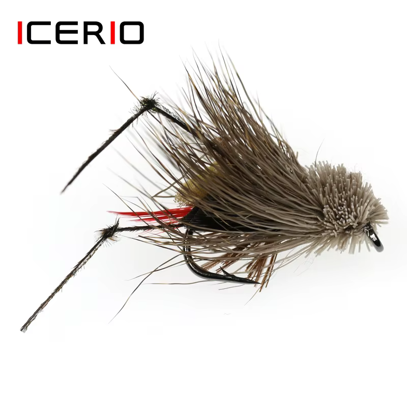 ICERIO Grasshopper #6 – Mosca seca para trucha - imagen 2