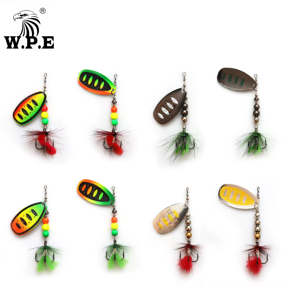 Spinner Bait Latón 12g con Pala Metálica – Anzuelo Triple Carpa