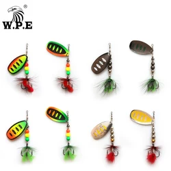 Spinner Bait Latón 12g con Pala Metálica – Anzuelo Triple Carpa