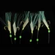 Sabiki anzuelos giratorios con cebos luminosos en piel de pez - imagen 2