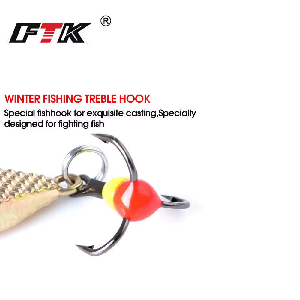 FTK Vertical Jig 55mm – Señuelo hielo 6g para perca y lucio - imagen 2