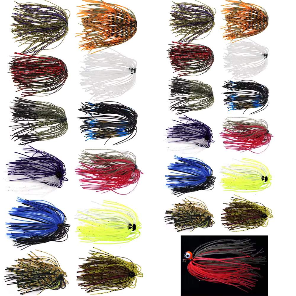 Faldas de silicona para Spinnerbait y Buzzbait - 50 hebras