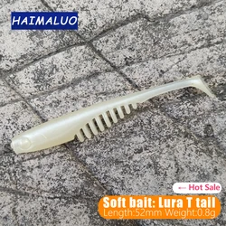 HAIMALUO Swimbait doble color cola en T para jigging