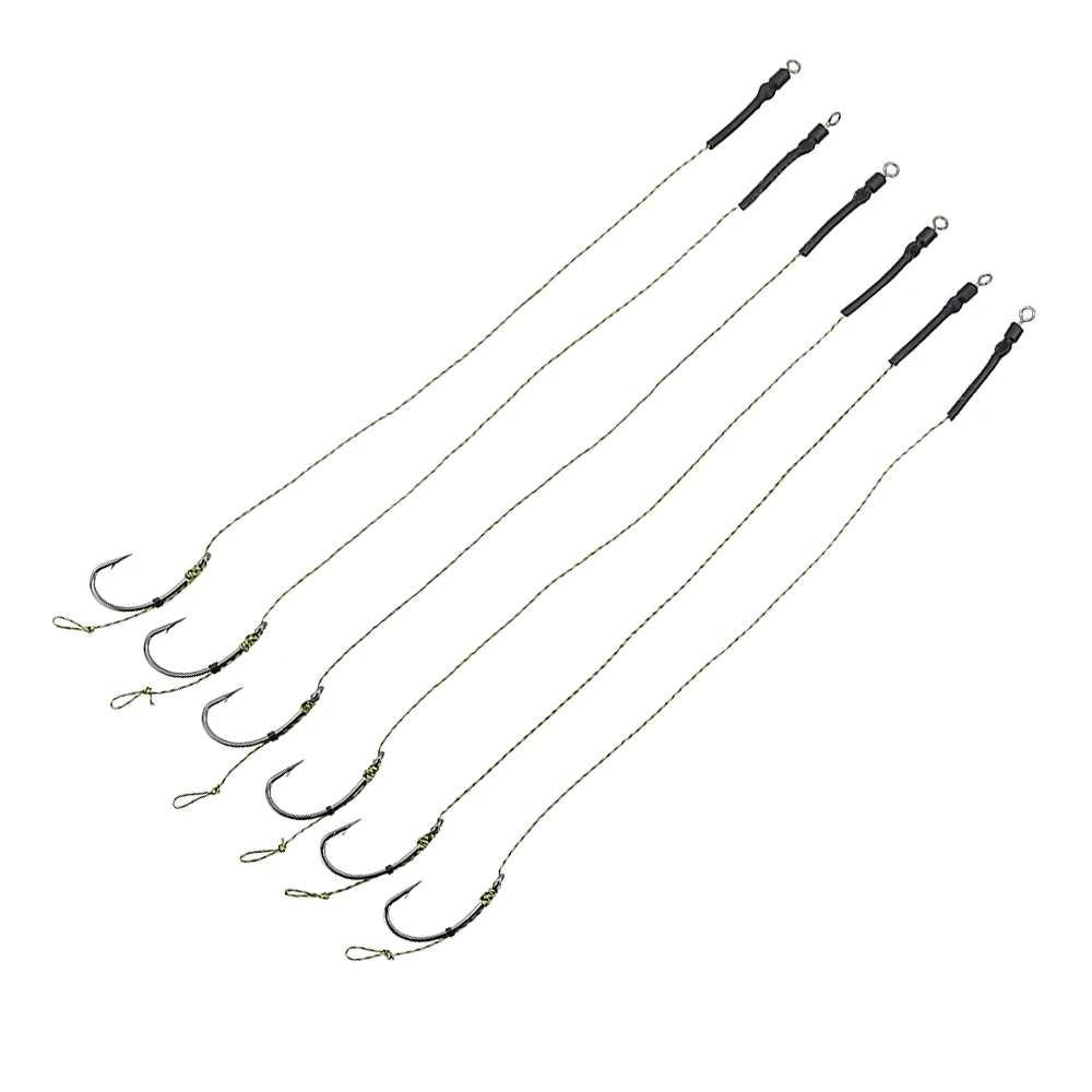 Hirisi Anzuelos pre-atados para boilies de carpa con línea