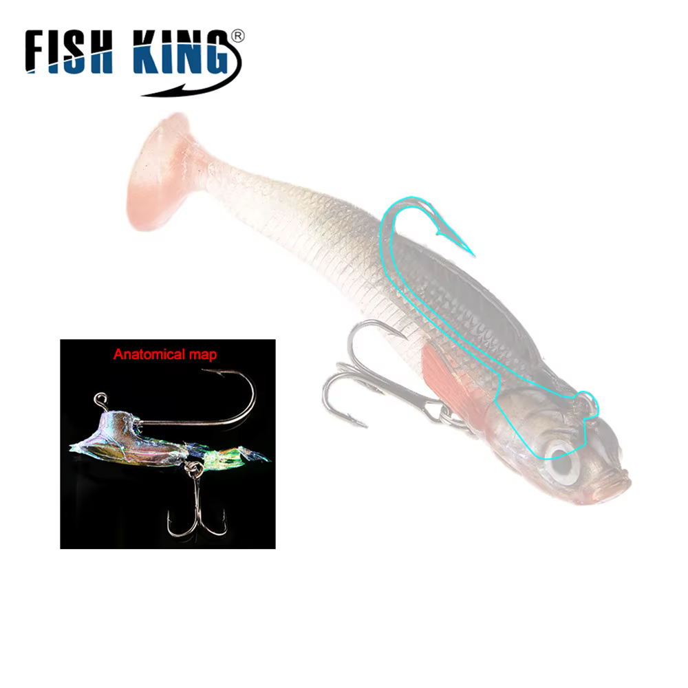 Señuelo Swimbait NGB 8-10 cm – Anzuelo treble para lubina y blackbass - imagen 4