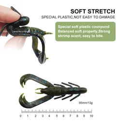 Señuelo de silicona ESFISHING Wild Craw – Cebo lubina y perca