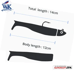 Minnow T140 Señuelo Vinilo Doble Color para Zander y Pike