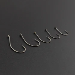 Anzuelos de púas Obsession 8015 – Acero carbono para pesca de carpa