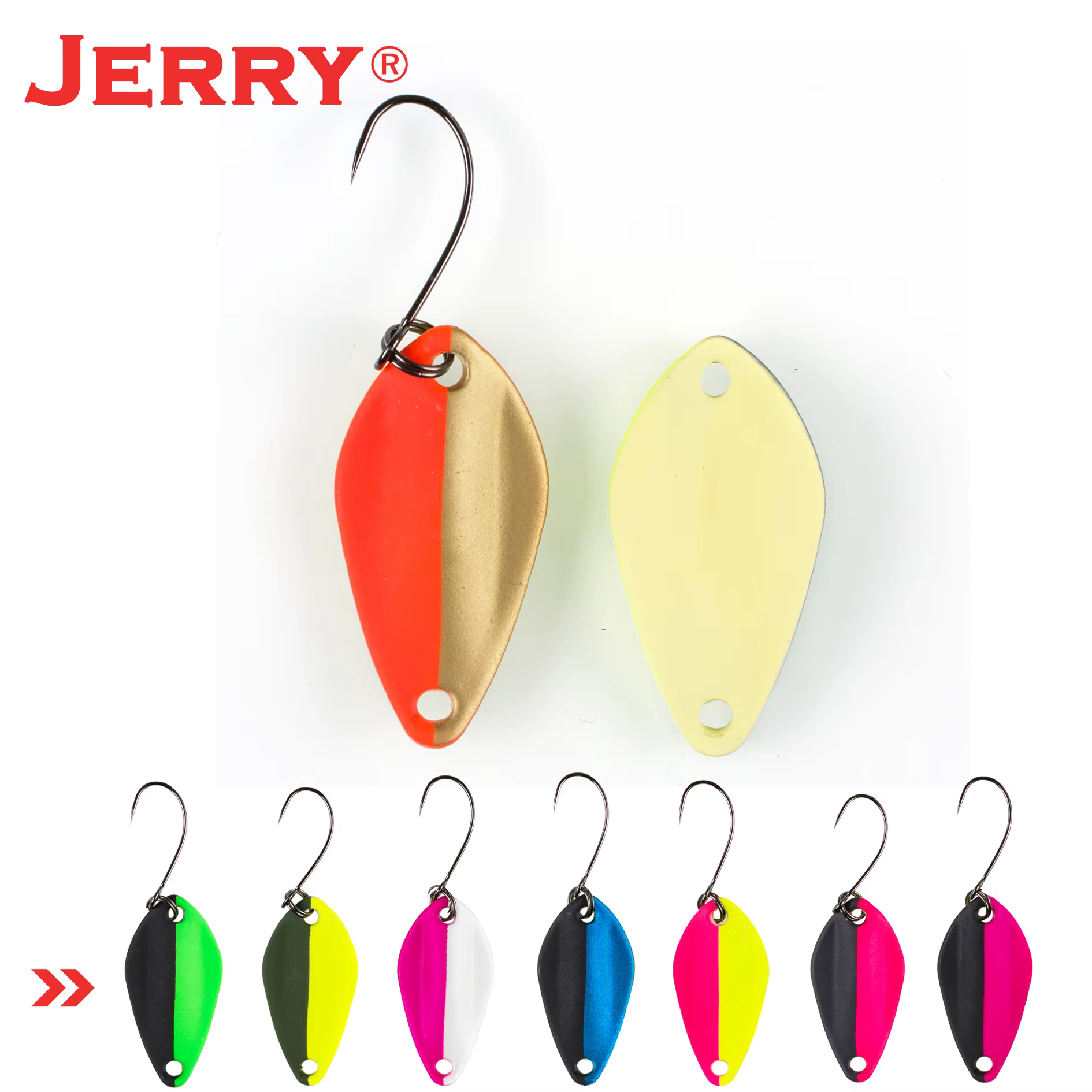 Jerry Auriga-cuchara micro ancha para trucha colores UV brillante - imagen 3