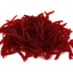 Señuelo vinilo lombriz de sangre – roja para agua dulce