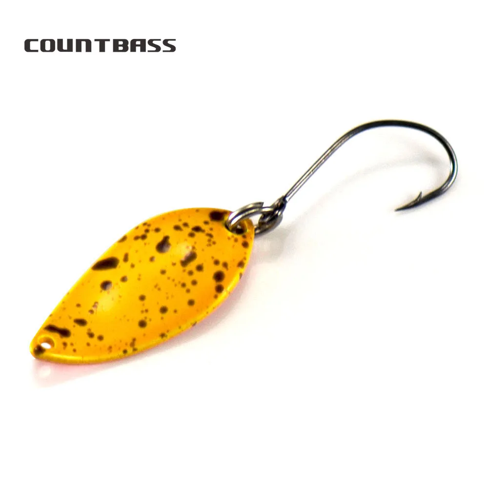 COUNTBASS Cucharilla de latón para lucio y trucha con anzuelo coreano - imagen 2