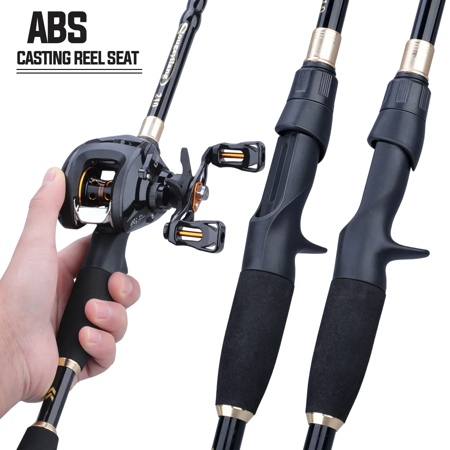 Carrete baitcaster ultraligero