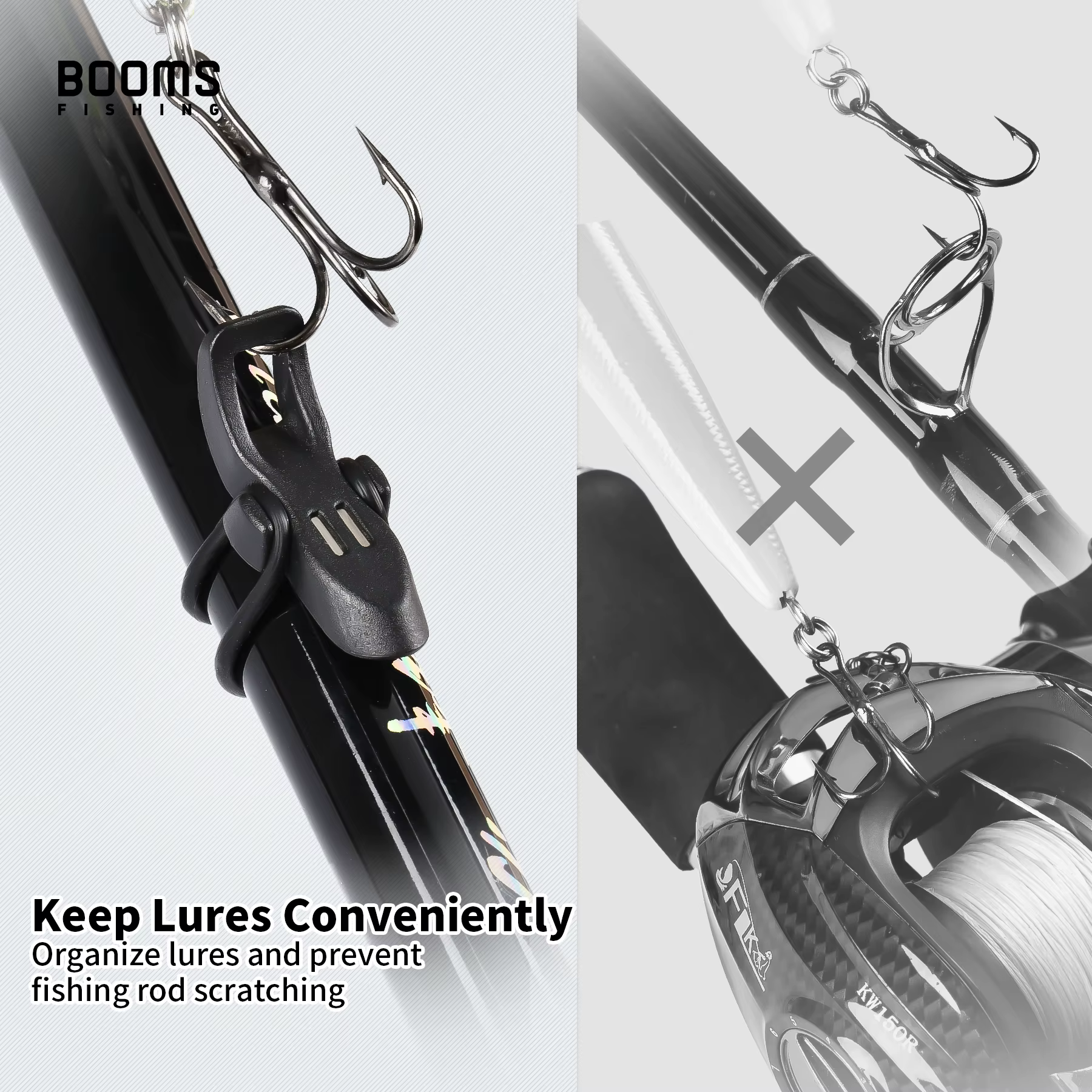 Booms Fishing HK1 – Soporte magnético para anzuelos y señuelos - imagen 4