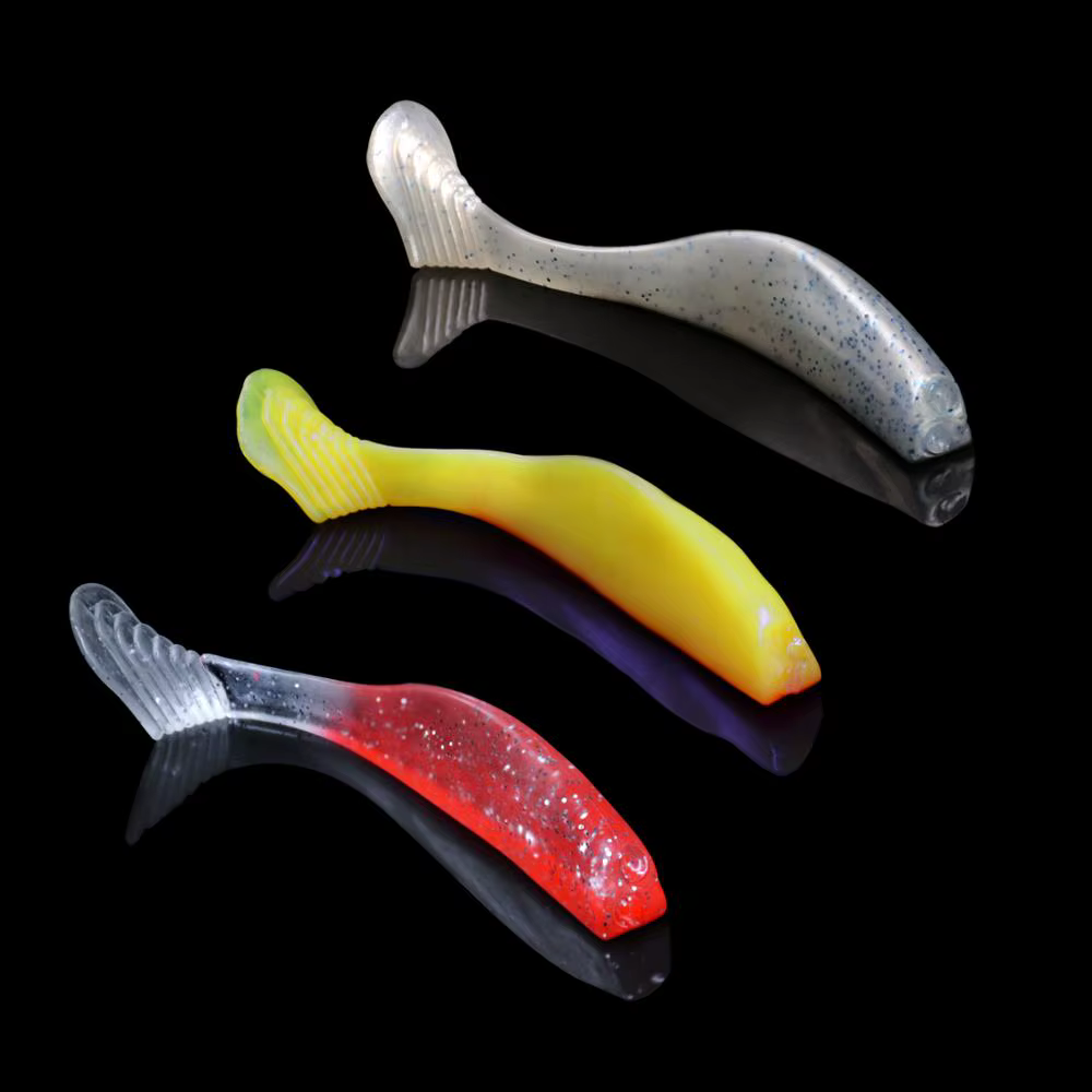 THKFISH Vinilos cola en T 100 mm – Señuelo silicona para lubina - imagen 4