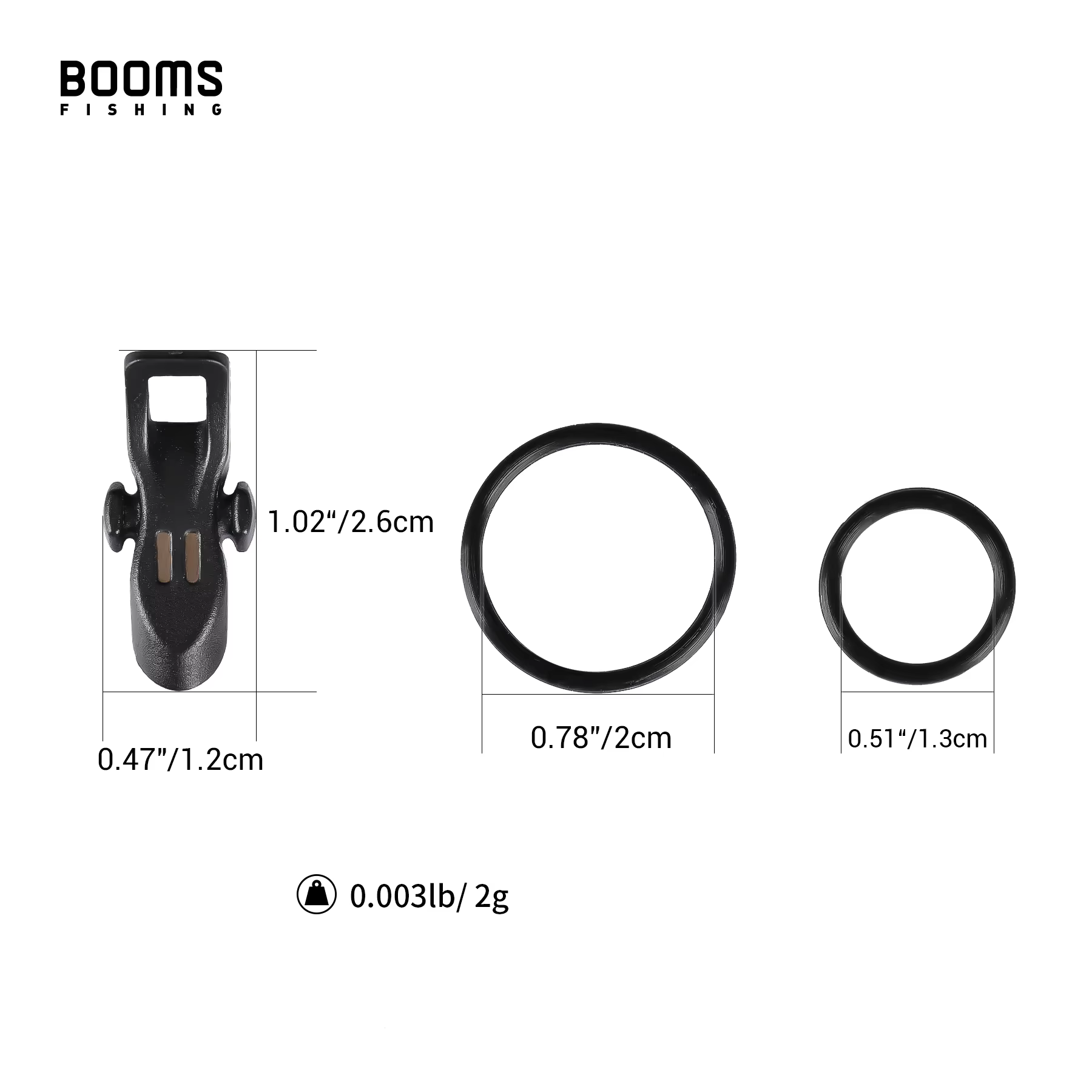 Booms Fishing HK1 – Soporte magnético para anzuelos y señuelos - imagen 5
