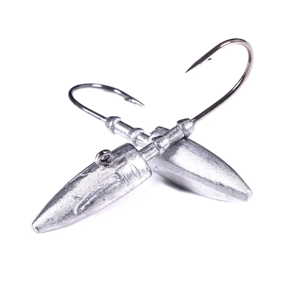HENGJIA Cabeza de Plomo Swimbait – Jig Head Pesca Marina - imagen 4