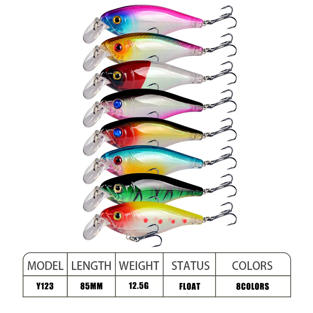 Variedad de colores del señuelo artificial