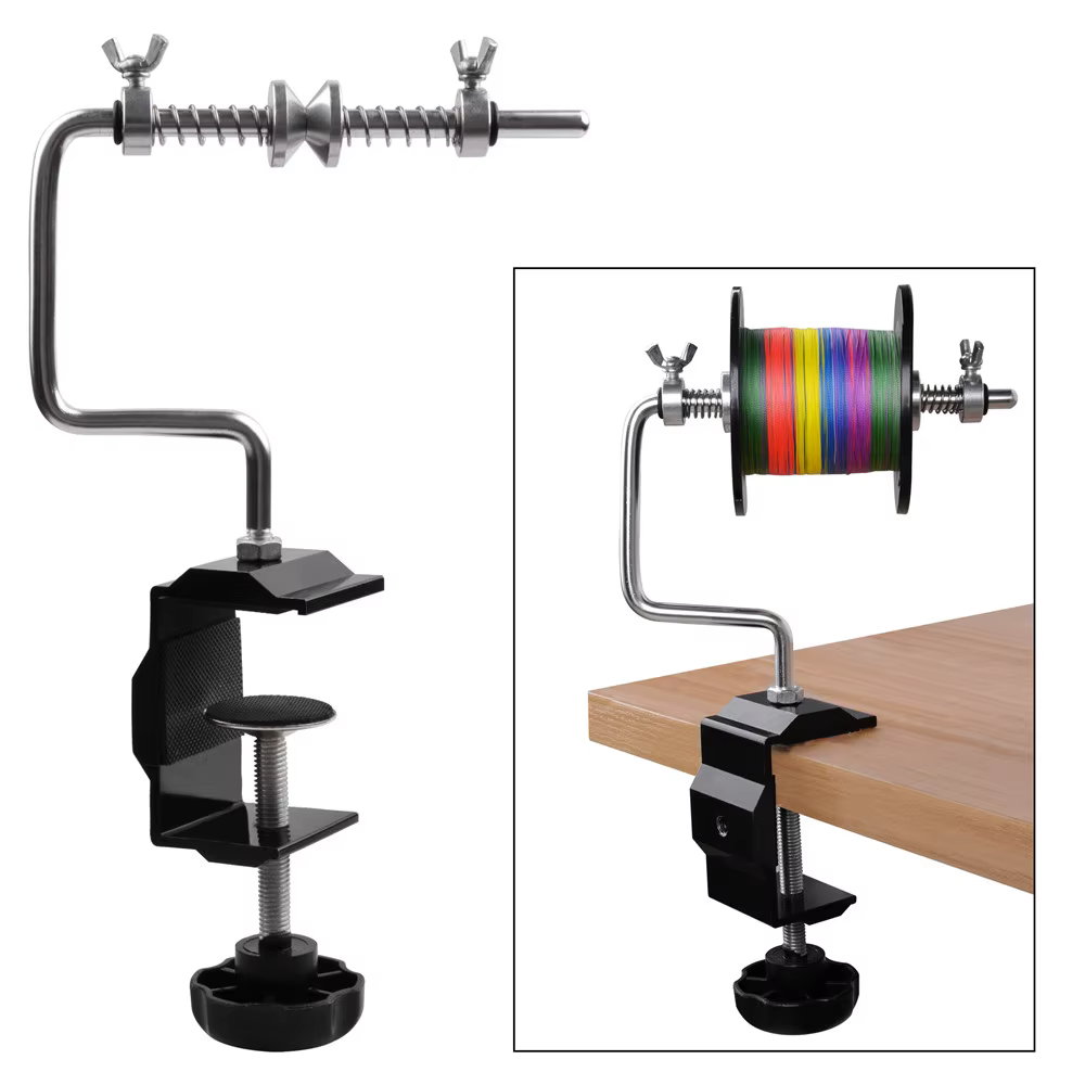 Bobinadora de hilo para pescar con abrazadera y carrete estable - imagen 5