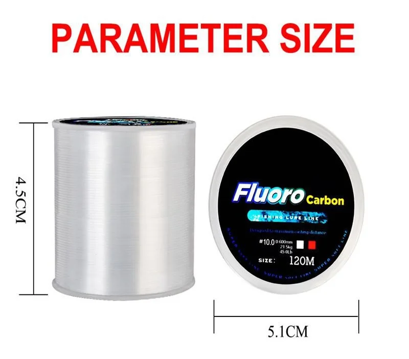 FLYSAND Línea Fluorocarbono Leader 0,20-0,60mm 7-45LB – Japón - imagen 5