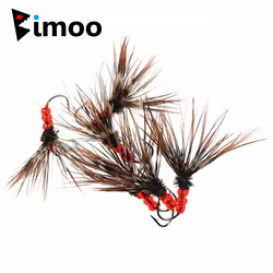 Bimoo Simple – Moscas Tenkara rojas y verdes para trucha