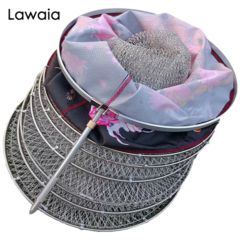 Lawaia jaula de red para pesca, malla pequeña, acero inoxidable - imagen 4