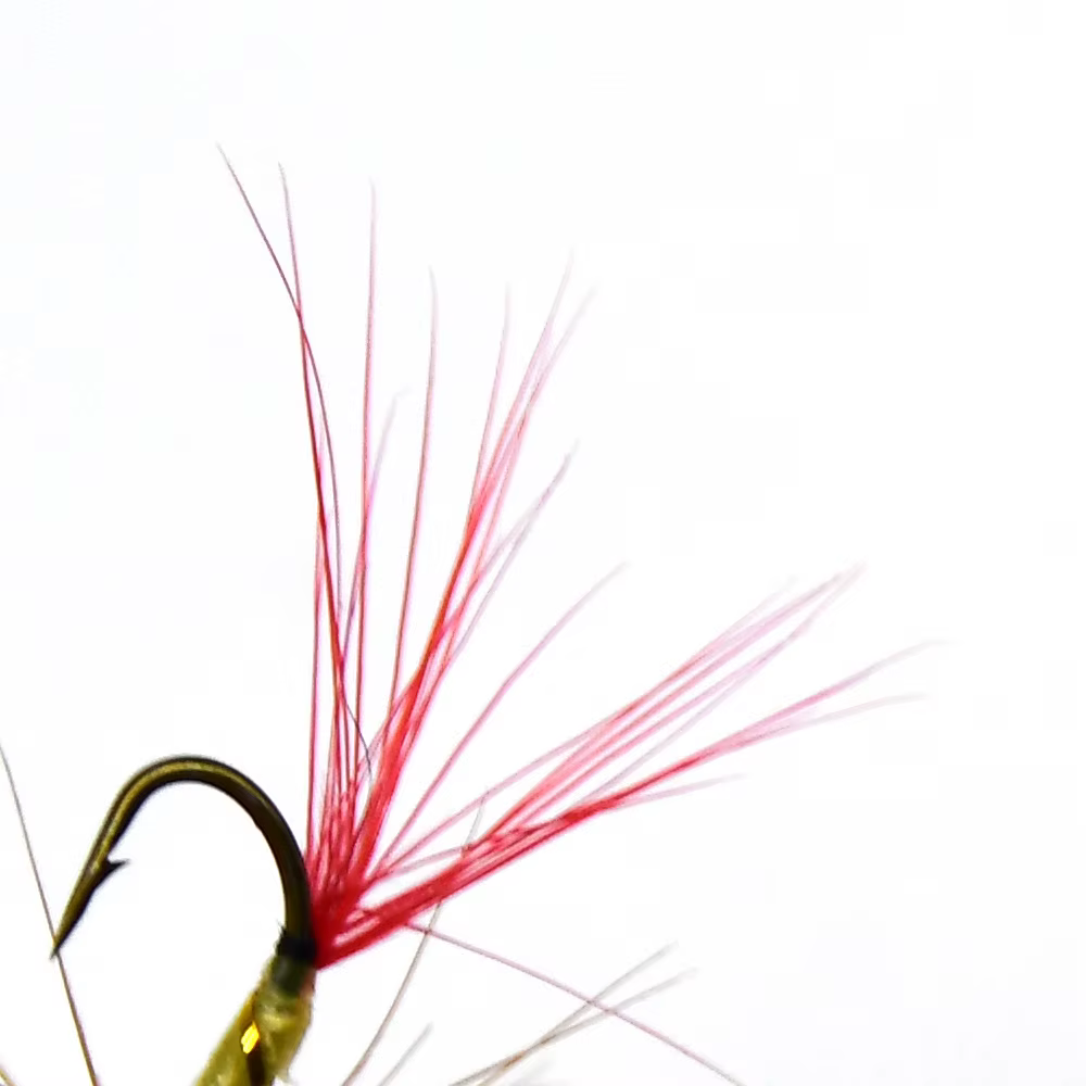 Moscas secas May Brown MNFT – Alas amarillas para trucha #12 - imagen 4