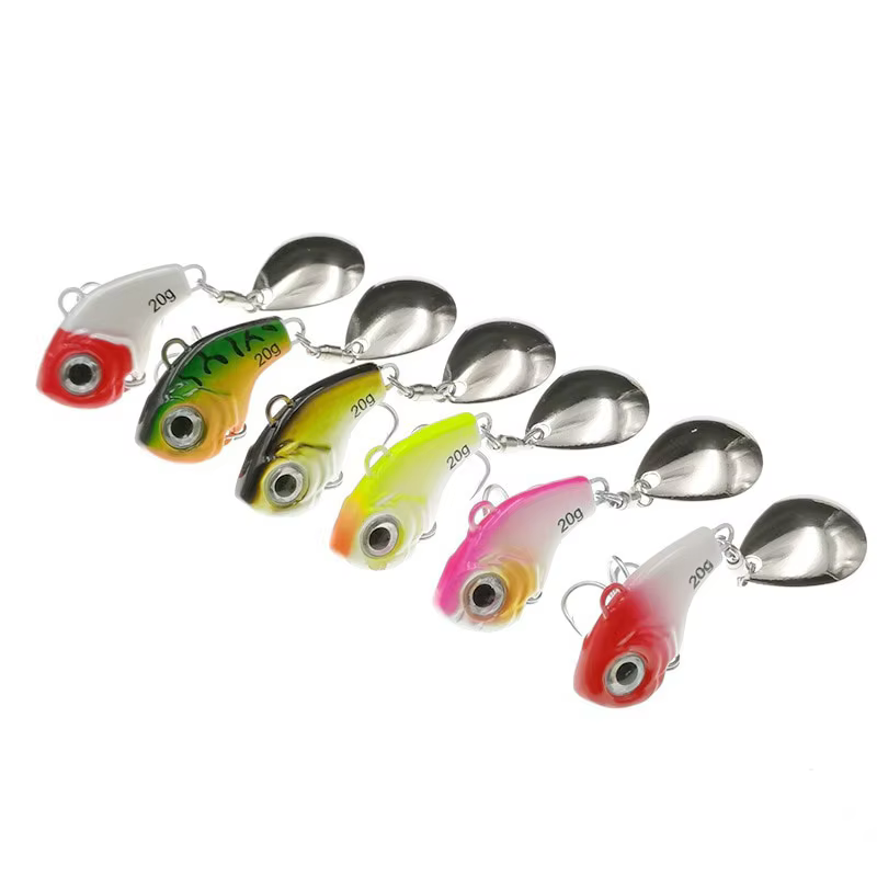 Spinnerbait FLYSAND Metal Mini VIB – Señuelo vibrador con cuchara para agua salada - imagen 4